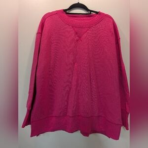 Maurices Vibrant Pink Crew Neck Sweater
